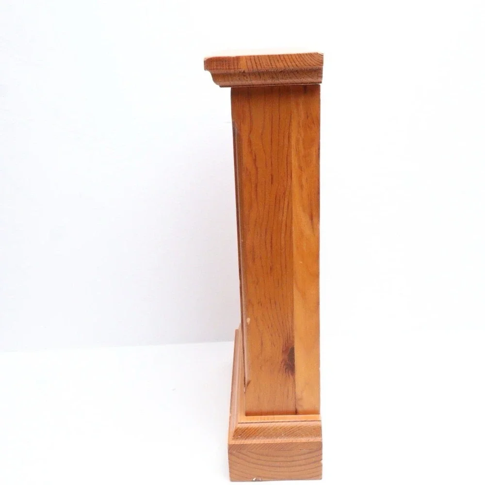 VTG Eddie Bauer Ski Snow Snowboard Lodge Cabin Mantle Clock Wood Untested